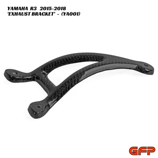 GFP Carbon Fiber Exhaust Bracket - Yamaha R3 2015-2018