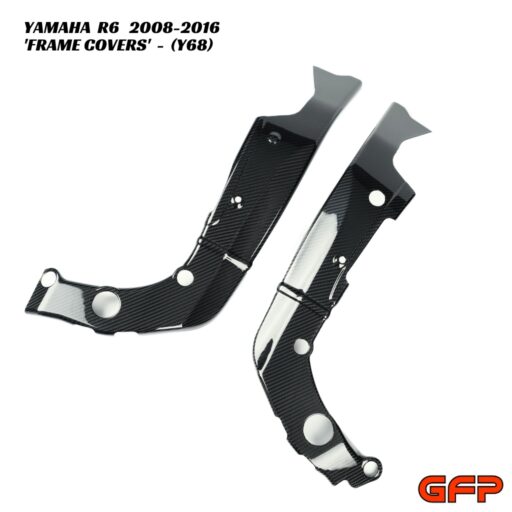 GFP Carbon Fiber Frame Covers - Yamaha R6 2008-2016