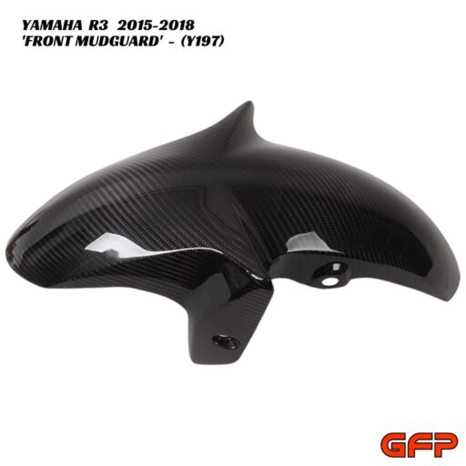 GFP Carbon Fiber Front Mudguard - Yamaha R3 2015-2018