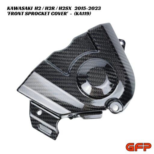 GFP Carbon Fiber Front Sprocket Cover - Kawasaki H2 / H2R / H2SX 2015-2023