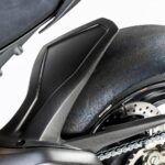 GFP Carbon Fiber Hugger With Chain Guard - MATT - Ducati Panigale V4 / S / R 2018-2023