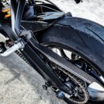 GFP Carbon Fiber Hugger With Chain Guard - Triumph Street Triple 765 / S / R / RS 2017-2023