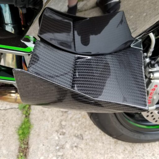 GFP Carbon Fiber Lower Winglets - Kawasaki H2 / H2R 2015-2023