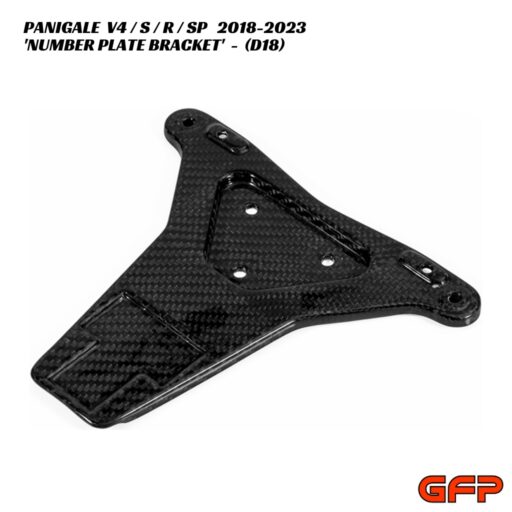 GFP Carbon Fiber Number Plate Bracket - Ducati Panigale V4 / S / R / SP 2018-2023