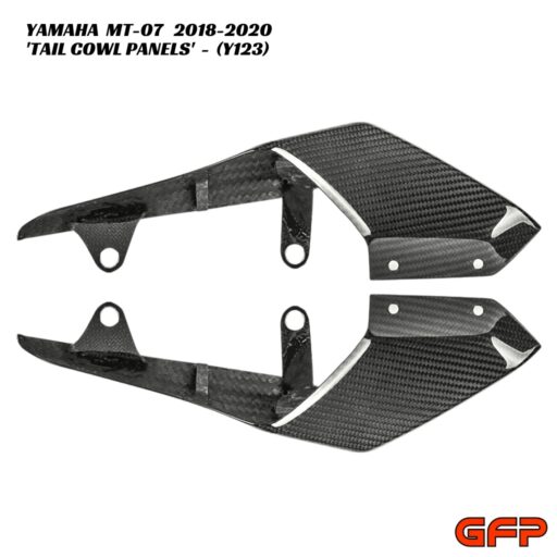 GFP Carbon Fiber Rear Tail Cowl Panels - Yamaha MT-07 2018-2020