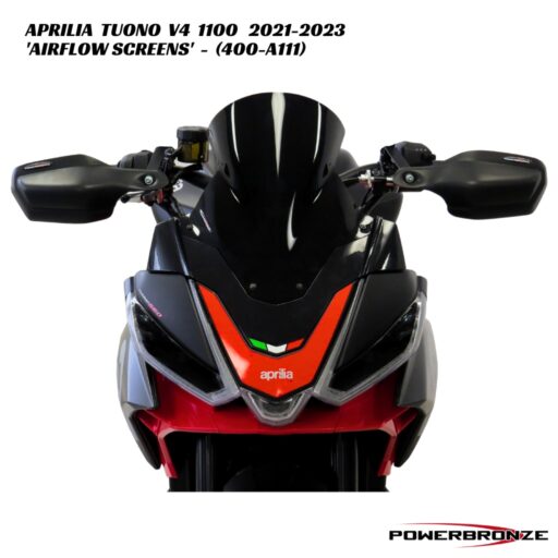 Powerbronze Airflow Double Bubble Screens - 400-A111 - Aprilia Tuono V4 1100 2021-2023