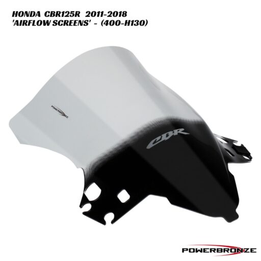 Powerbronze Airflow Double Bubble Screens - 400-H130 - Honda CBR125R 2011-2018