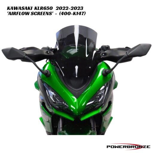 Powerbronze Airflow Double Bubble Screens - 400-K147 - Kawasaki KLR650 2022-2023