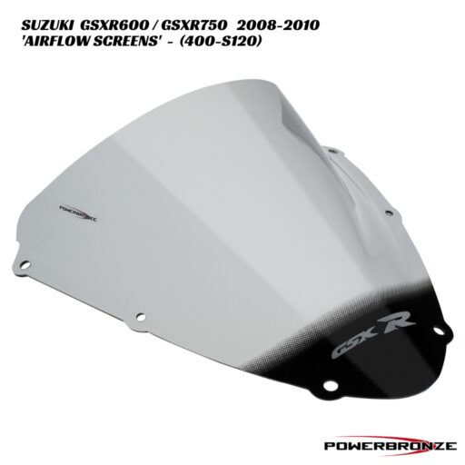 Powerbronze Airflow Double Bubble Screens - 400-S120 - Suzuki GSXR600 / GSXR750 2008-2010