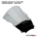 Powerbronze Airflow Double Bubble Screens - 400-T109 - Triumph Daytona 675 2006-2008
