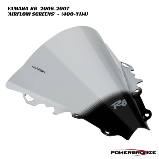 Powerbronze Airflow Double Bubble Screens - 400-Y114 - Yamaha R6 2006-2007