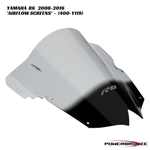 Powerbronze Airflow Double Bubble Screens - 400-Y119 - Yamaha R6 2008-2016