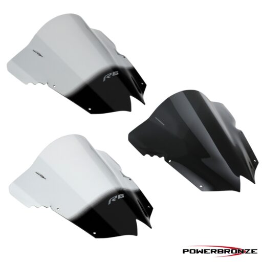 Powerbronze Airflow Double Bubble Screens - 400-Y119 - Yamaha R6 2008-2016