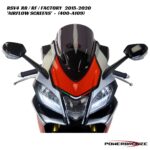 Powerbronze Airflow Extra-High Double Bubble Screens - 400-A109 - Aprilia RSV4 RR / RF / Factory 2015-2020