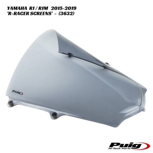 Puig R-Racer Double Bubble Screens - 3632 - Yamaha R1 / R1M 2015-2019