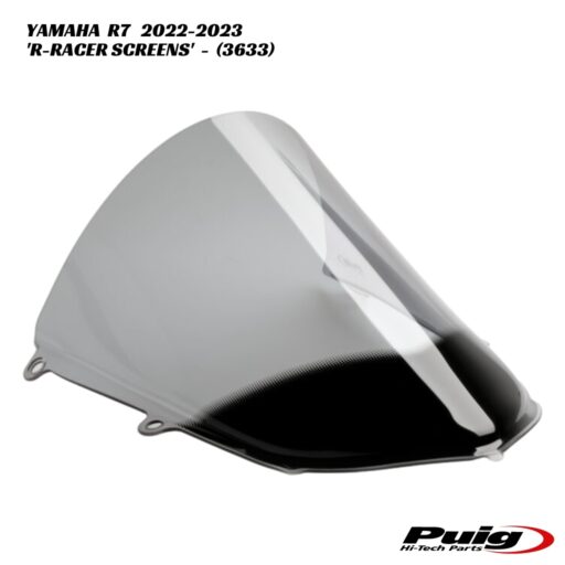 Puig R-Racer Double Bubble Screens - 3633 - Yamaha R7 2022-2023