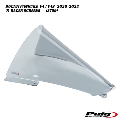 Puig R-Racer Double Bubble Screens - 3759 - Ducati Panigale V4 / V4S 2020-2023