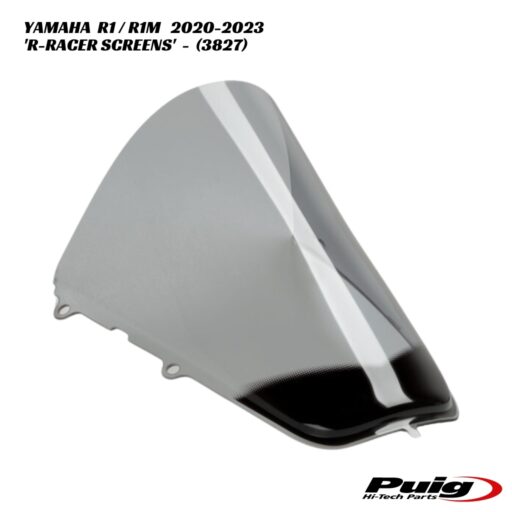 Puig R-Racer Double Bubble Screens - 3827 - Yamaha R1 / R1M 2020-2023