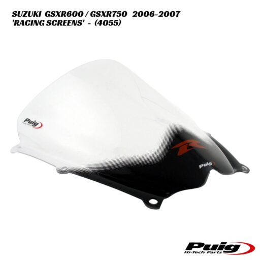Puig Racing Double Bubble Screens - 4055 - Suzuki GSXR600 / GSXR750 2006-2007