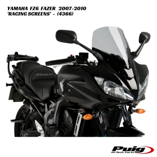 Puig Racing Double Bubble Screens - 4366 - Yamaha FZ6 Fazer 2007-2010