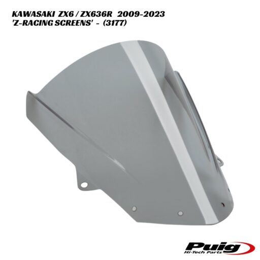 Puig Z-Racing Double Bubble Screens - 3177 - Kawasaki ZX6 / ZX636R 2009-2023