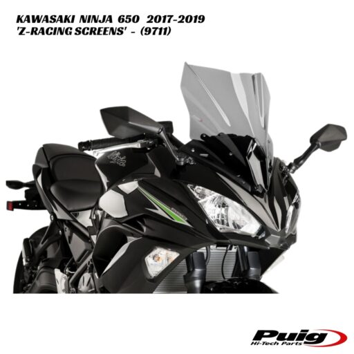 Puig Z-Racing Double Bubble Screens - 9711 - Kawasaki Ninja 650 2017-2019