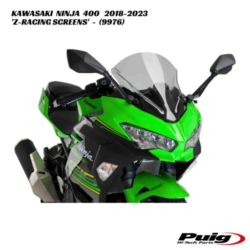 Puig Z-Racing Double Bubble Screens - 9976 - Kawasaki Ninja 400 2018-2023