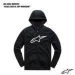 Alpinestars Ageless II Zip Fleece Hoodie - BLACK/WHITE