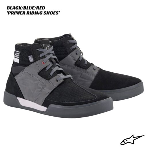 Alpinestars Primer Riding Shoes - BLACK/BLUE/RED