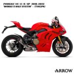 Arrow Works Titanium Half Exhaust System - 71162PK - Ducati Panigale V4 / S / R / SP 2018-2023