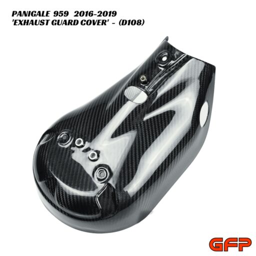 GFP Carbon Fiber Exhaust Guard Cover - Ducati Panigale 959 2016-2019