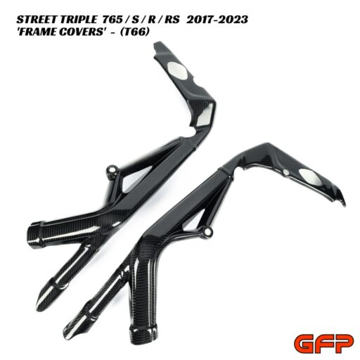 GFP Carbon Fiber Frame Covers - Triumph Street Triple 765 / S / R / RS 2017-2023