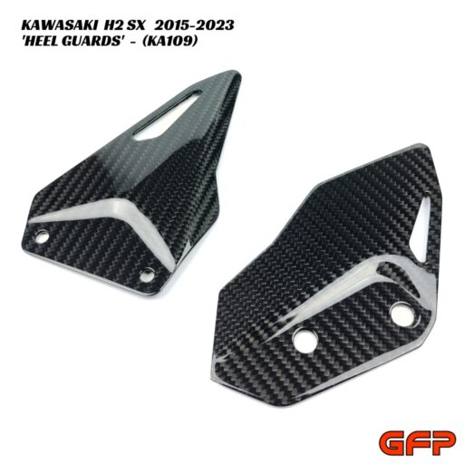 GFP Carbon Fiber Heel Guards - Kawasaki H2 SX 2015-2023