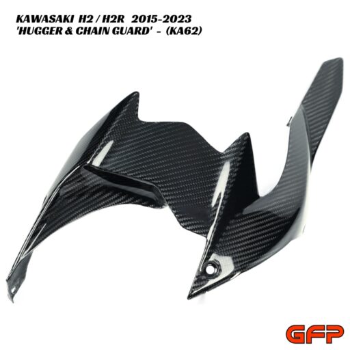 GFP Carbon Fiber Hugger With Chain Guard - Kawasaki H2 / H2R 2015-2023