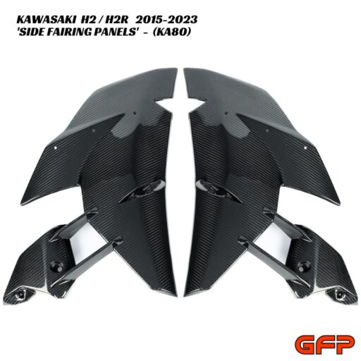 GFP Carbon Fiber Side Fairing Panels - Kawasaki H2 / H2R 2015-2023