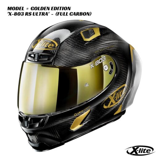 X-Lite X-803 RS Ultra Carbon Helmet - GOLDEN EDITION