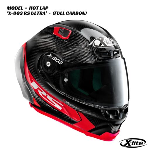 X-Lite X-803 RS Ultra Carbon Helmet - HOT LAP