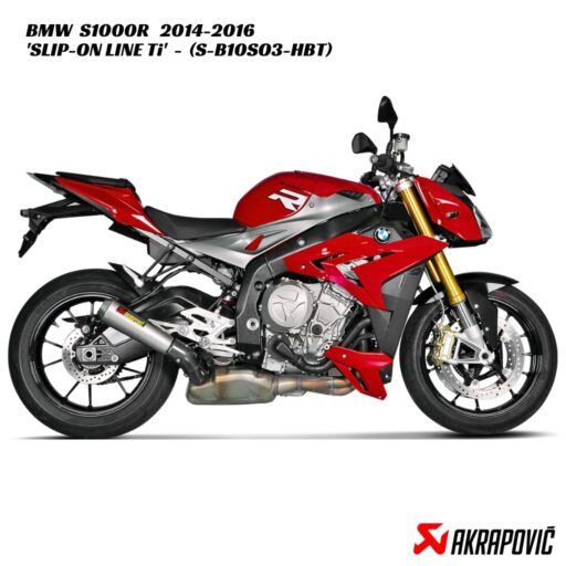 Akrapovič Titanium GP-Style Slip-On Exhaust - S-B10SO3-HBT - BMW S1000R 2014-2016