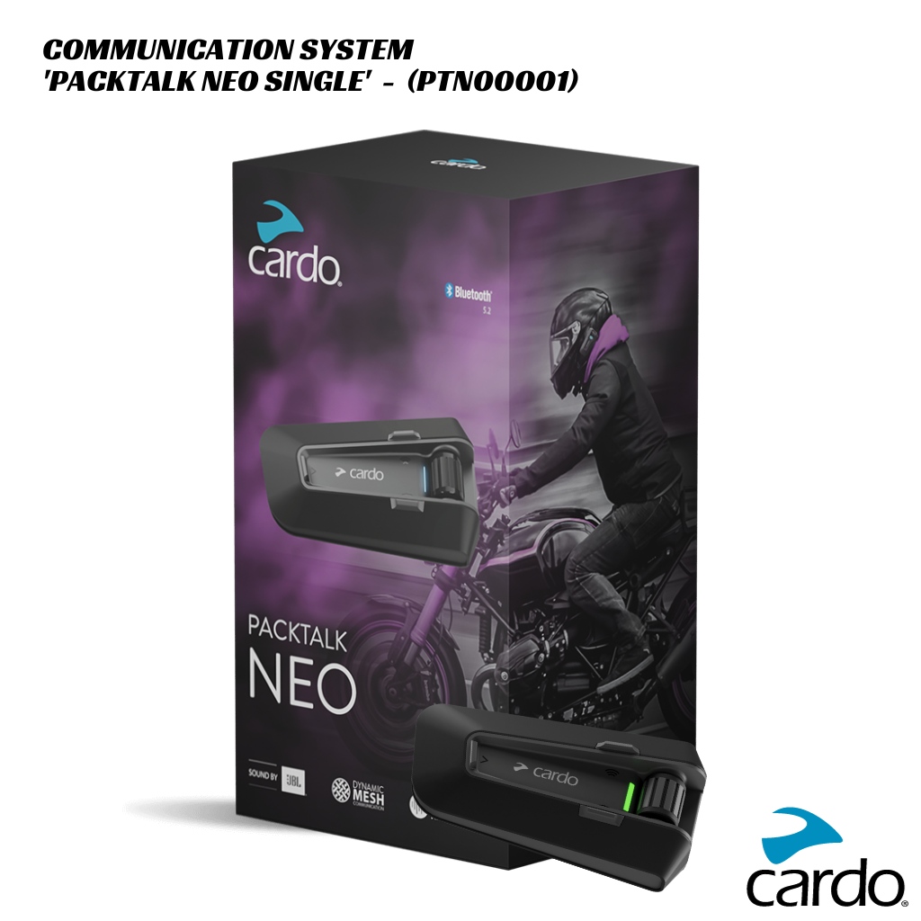 Cardo Packtalk NEO Communication System Single Pack PTN00001 (1) Cardo Packtalk NEO Communication System Single Pack - PTN00001