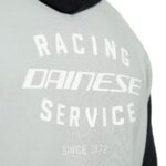 Dainese Racing Service Full-Zip Hoodie - GLACIER-GREY/BLACK