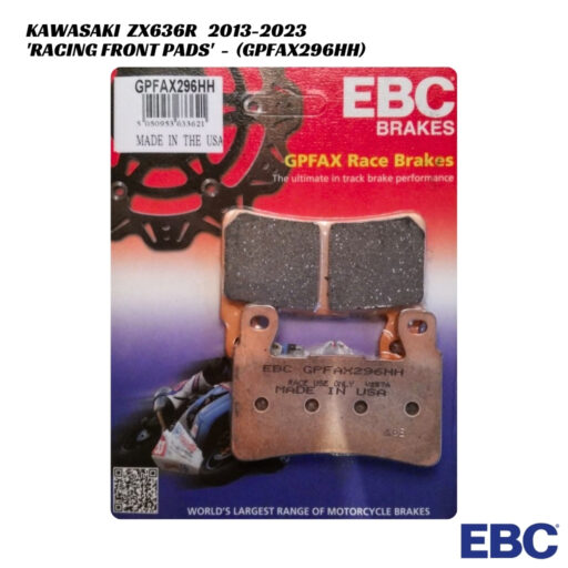 EBC GPFAX Racing Front Brake Pads - GPFAX296HH - Kawasaki ZX636R 2013-2023