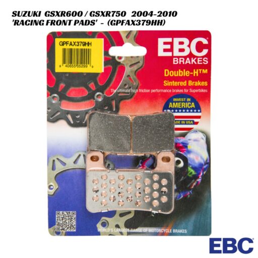 EBC GPFAX Racing Front Brake Pads - GPFAX379HH - Suzuki GSXR600 / GSXR750 2004-2010