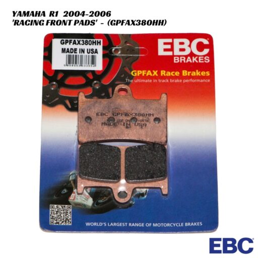 EBC GPFAX Racing Front Brake Pads - GPFAX380HH - Yamaha R1 2004-2006