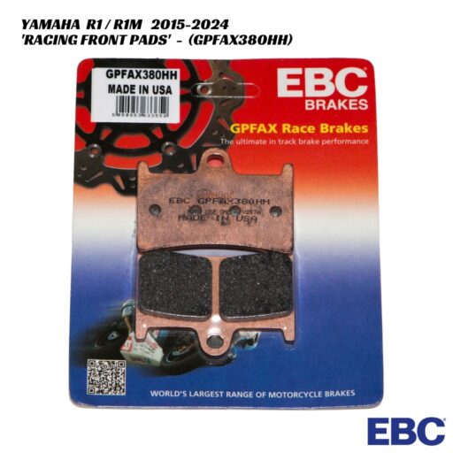 EBC GPFAX Racing Front Brake Pads - GPFAX380HH - Yamaha R1 / R1M 2015-2024