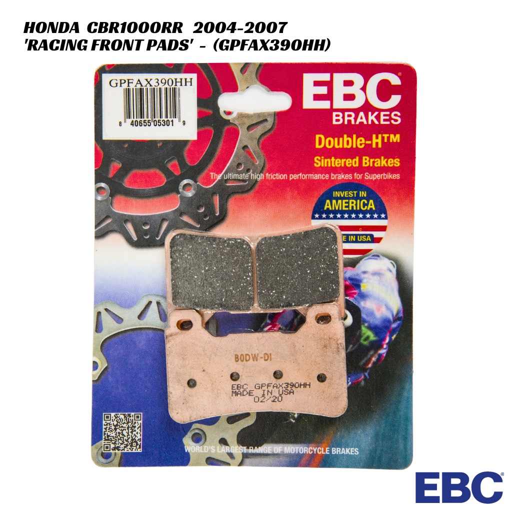 Foreverun Motor Front & Rear Brake Pad Set For Honda CBR1000RR (2006-2007) - Organic Compound