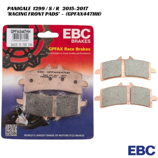 EBC GPFAX Racing Front Brake Pads - GPFAX447HH - Ducati Panigale 1299 / S / R 2015-2017