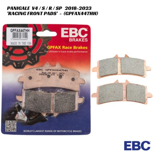 EBC GPFAX Racing Front Brake Pads - GPFAX447HH - Ducati Panigale V4 / S / R / SP 2018-2023