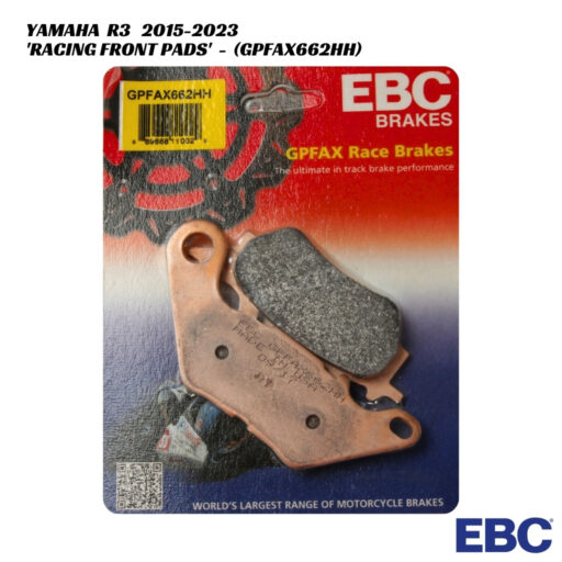 EBC GPFAX Racing Front Brake Pads - GPFAX662HH - Yamaha R3 2015-2023