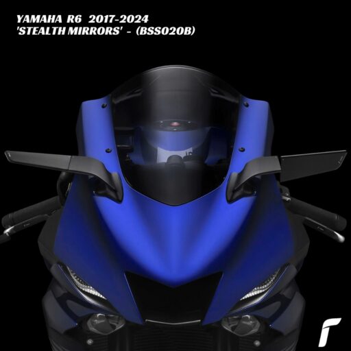 Rizoma Stealth Mirrors - BLACK - BSS020B - Yamaha R6 2017-2024