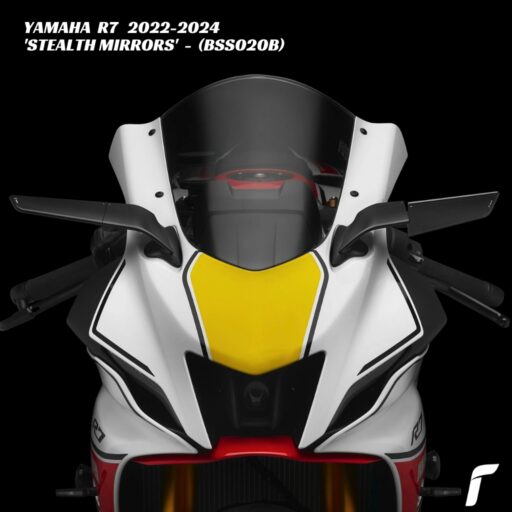 Rizoma Stealth Mirrors - BLACK - BSS020B - Yamaha R7 2022-2024